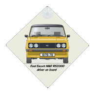 Ford Escort MkII RS2000 1978-79 Car Window Hanging Sign